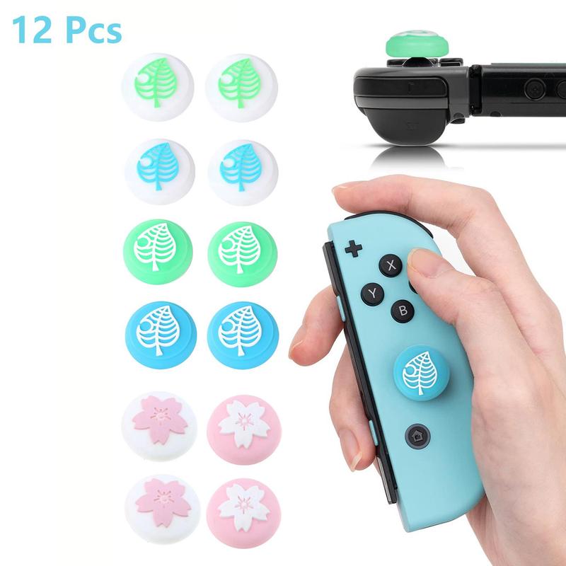 Cute Paw Pattern Thumb Grip Caps, Game Controller Button Covers, Game Controller Button Stick Covers, Gaming Console Accessories for Nintendo Switch Lite OLED