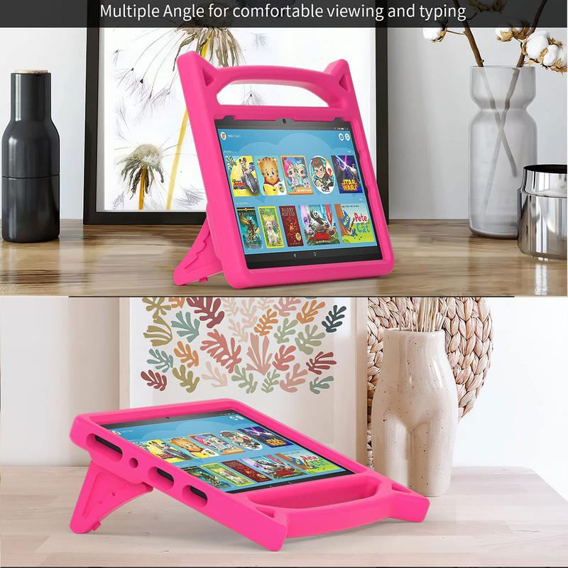  Fire HD 10 13th Gen 2023 Kids EVA Handle Case Cover with Stand for HD 10 10.1 inch tablet+ 1 free stylus and 1 screen protector