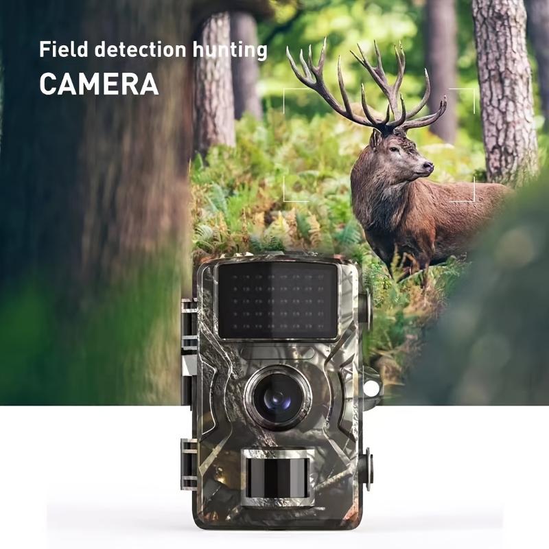 Upgraded version Hunting Camera, with 2-inch Screen, HD Wildlife Tracking Camera, Night Vision PIR 393.7 Inches, 0.8 Seconds Trigger Motion Activation for Outdoor Wildlife Surveillance Camouflage