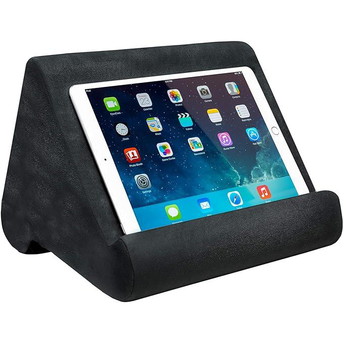 Pillow Pad Ultra Multi-Angle Soft Tablet Stand, Gray - Comfortable Angled Viewing for iPad, Tablets, Kindle, Smartphones, Books, Magazines, and More Accessories Computer ipad stand Holder