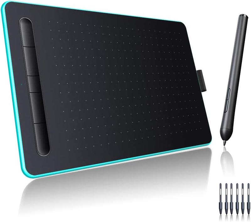 etSketch Graphics Drawing Tablet 8.26*5.5 Inches  8192 Levels -Free Stylus Pen Tablet 5 Customized Shortcut  Compatible with Windows  OS Android for Teachers Students Creators