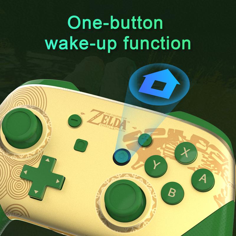 NFC Switch Pro Controller Compatible with Switch OLED LITE Controller Supports NFC&Wake Up Function,Many colors for you, Black, Gold,Yellow and Blue