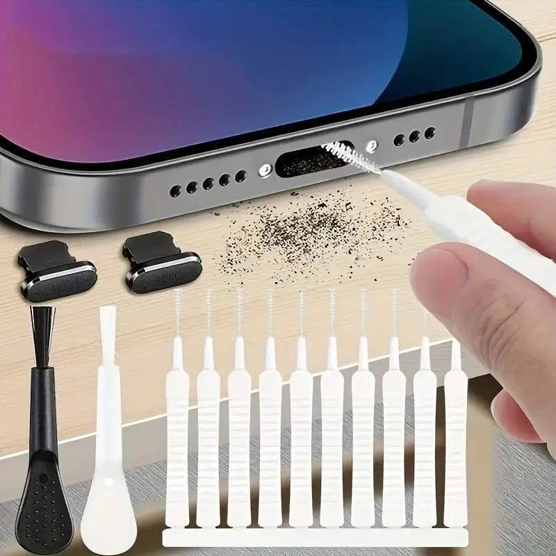 Dust Plug & Cleaning Brush Kit for Computers & Laptops, 14pcs set Dust Removal Tool, Phone Cleaning Kit, Camera Care Cleaning Kit