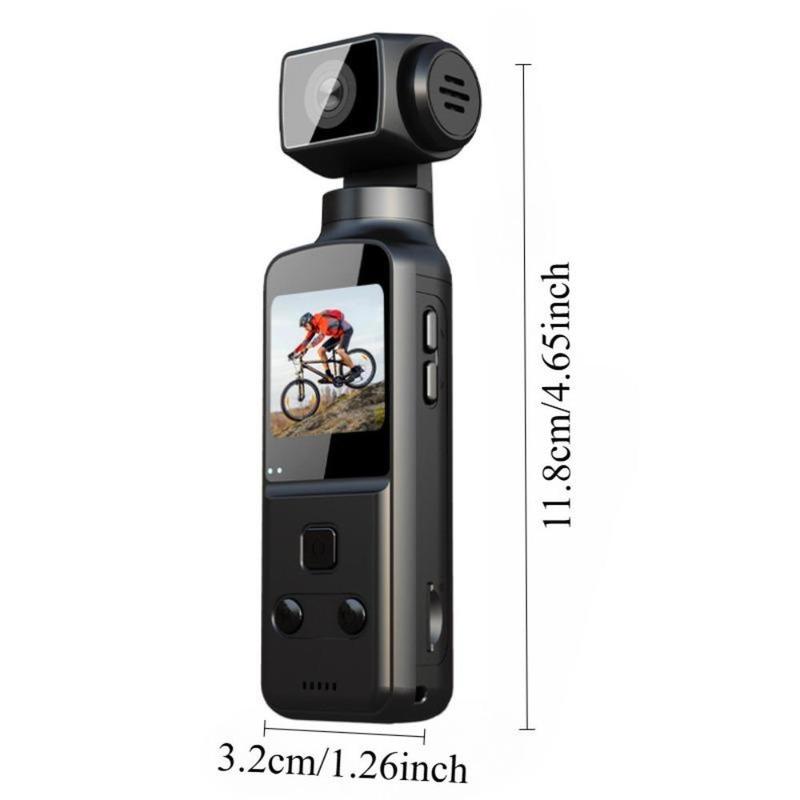 Video Blog Camera, 4K 270 Degree Rotatable Video Camera with 1.33 Inch CMOS, Anti-shake Action Camera for Video & Video Blog