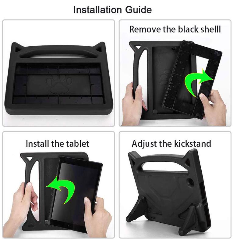  Fire HD 10 13th Gen 2023 Kids EVA Handle Case Cover with Stand for HD 10 10.1 inch tablet+ 1 free stylus and 1 screen protector