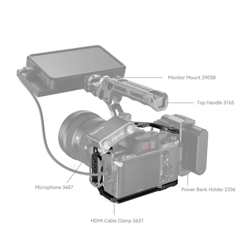 SmallRig Camera Cage for Sony Alpha 7 III   Alpha 7R III Camera-2087D