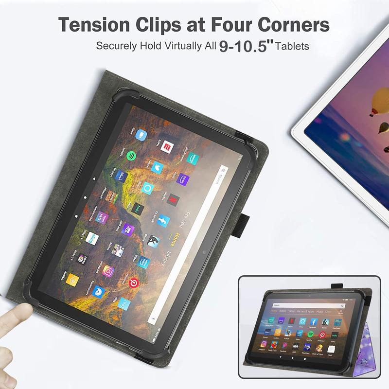 Universal 10 10.1 Inch Android Tablet Case,Slim Folding Stand Cover for All 9