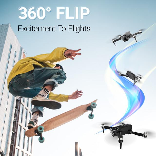 Contixo F16 RC Drone with 1080P Camera, Brushless Motor, 16 Min Flight, FPV, 360° Flips for Kids Adults Foldable dron Folding