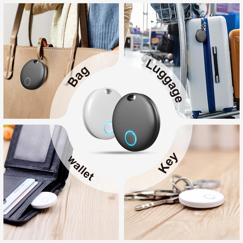 BT Anti-lost Tag, 95-105db Item Locator for Keys, Wallet, Luggage, Rechargeable Car Key Pet Small Tracker, Works with Apple Find My (iOS Only)