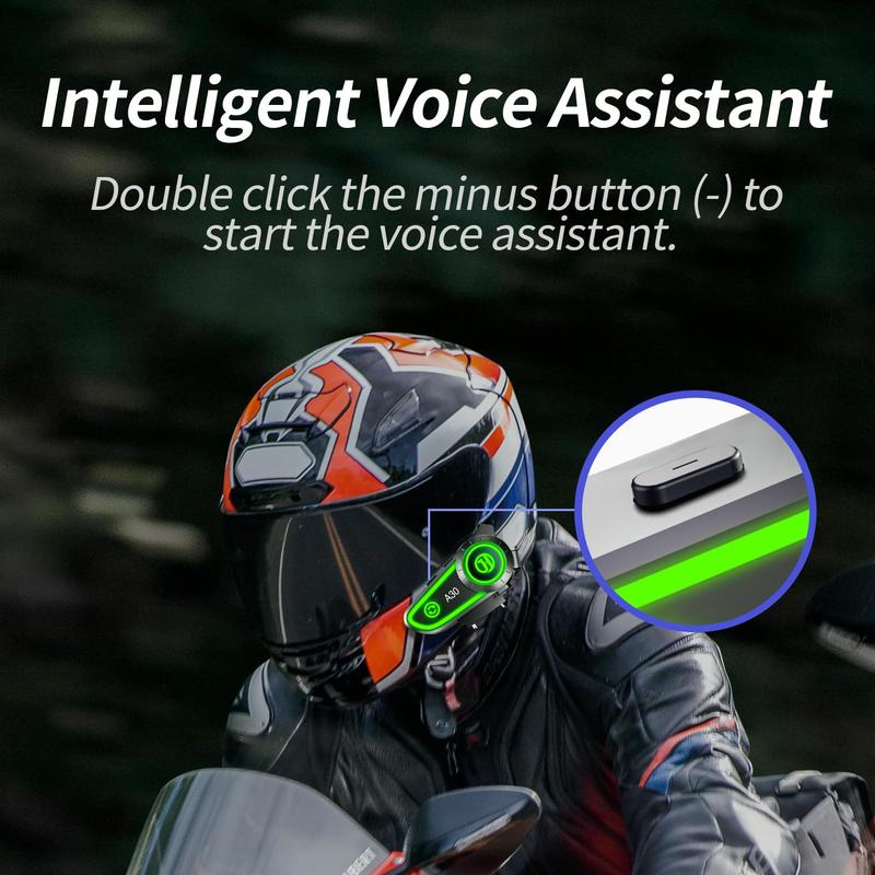 Motorcycle Bluetooth Headset, RGB Light Motorbike Helmet Speaker Long-Lasting Battery Wireless Headphone Waterproof Noise Cancellation, Motorcycle-Helmet-Wireless-Headset-Speaker Audio Charging bose ultra open earbuds Port Electronic Chargeable