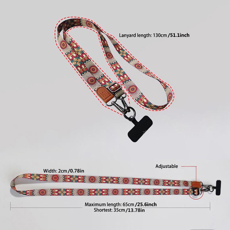 Adjustable Phone Lanyard, Multipurpose Crossbody & Neck Hanging  Dual-purpose Phone Strap, Phone Charm for Women & Men, Mobile Phone Accessories