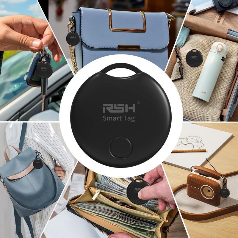 RSH Smart Tag, Bluetooth-compatible Smart Tag, Anti-lost Small Smart Tracker for Mobile Phones, Luggage, Wallets, Keys, Cars, Animals