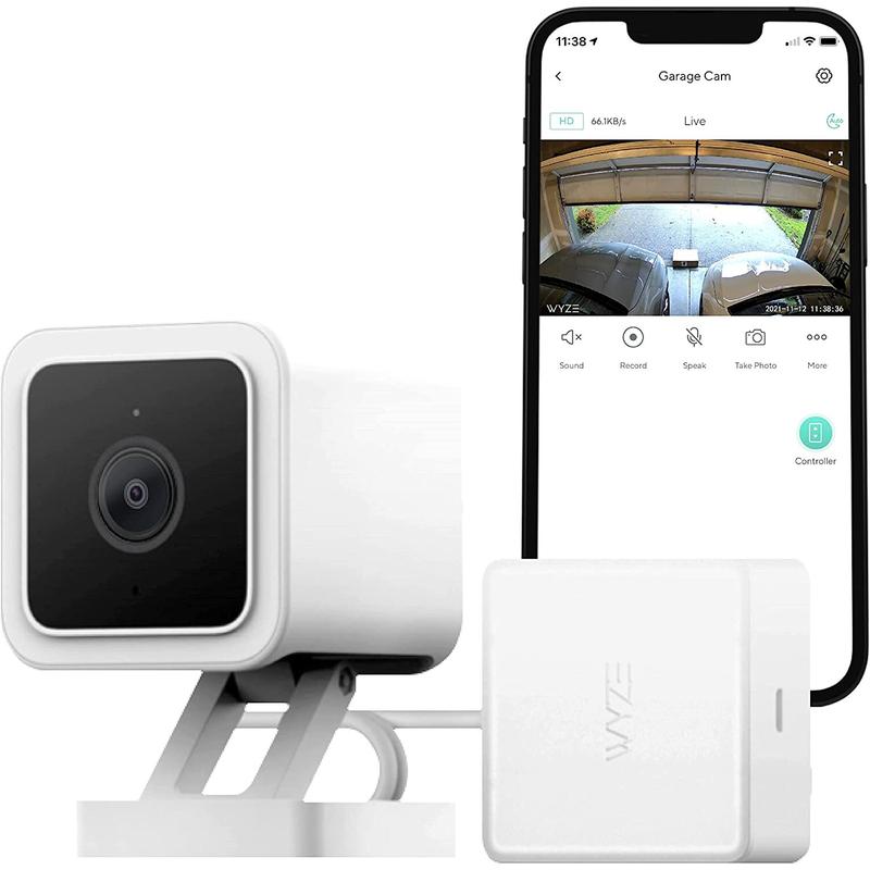 Wyze Garage Door Controller   Built-in Security Camera, Remotely Open Close View Garage Door w  WiFi, 1080p HD Video w  Color Night Vision