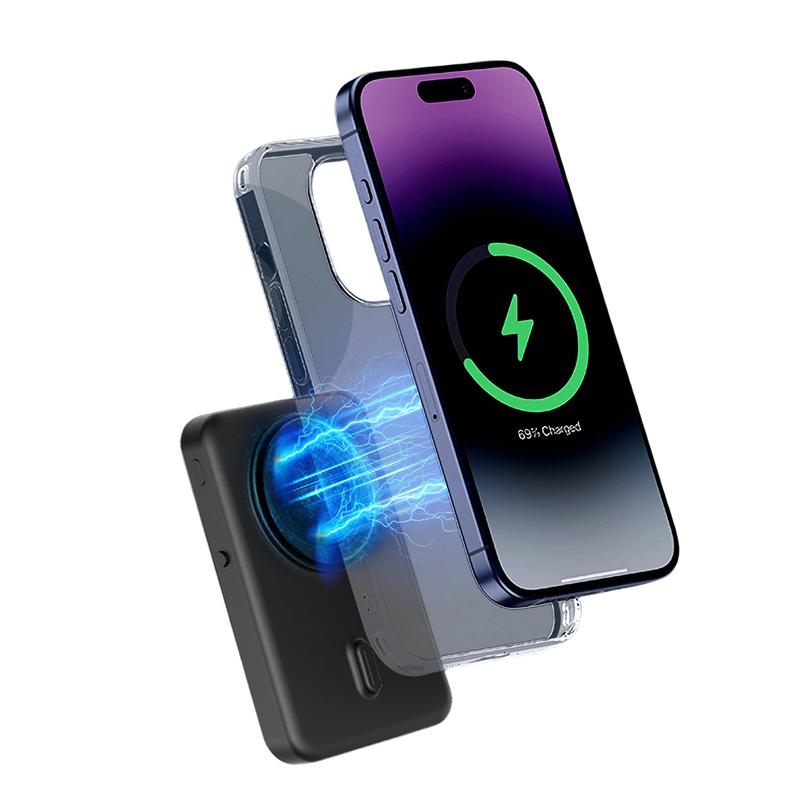 Wireless Charger Portable Mag-Safe-Battery Pack:5000mAh Power Bank 22.5W PD Fast Charging For iPhone Smartphone Accessories Chargeable Accessories