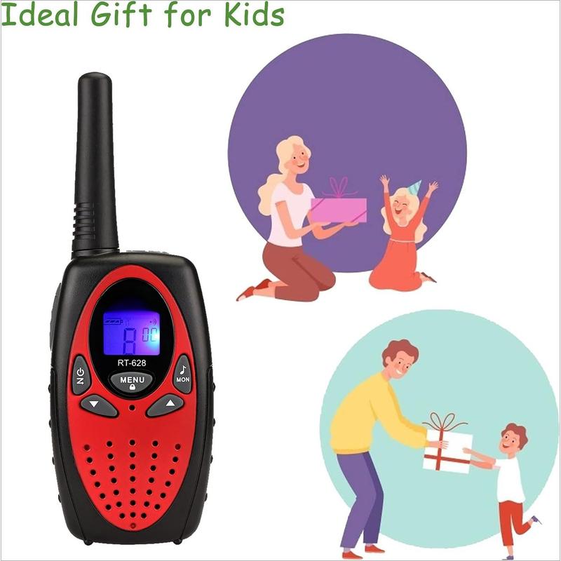 RT628 Walkie Talkies for Kids,Toys Gifts for 3-14 Years Old Boys Girls,Long Range 2 Way Radio 22CH VOX,Birthday Gift,Family Walkie Talkie for Camping Hiking Indoor Outdoor