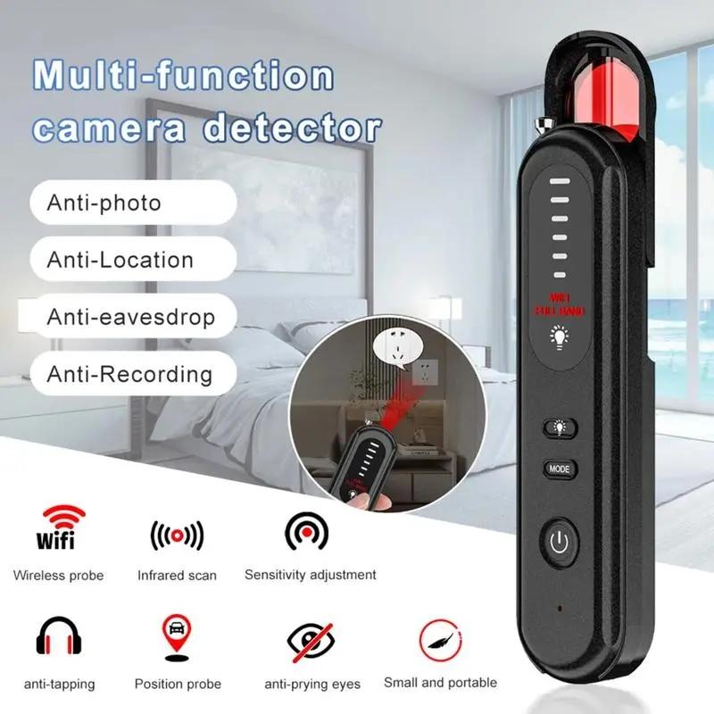 Hidden Camera Detector, Hidden Camera Detector with LED Light, GPs Tracker Dete. with 5 Sensitivity Levels, Suitable for Office, Hotel, Travel, GPS Tracker for Car SimProfessional Hidden Camera Detector Adjustable Device Security