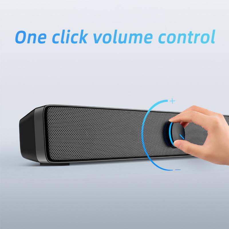 USB Powered Wired Speaker, Stereo Sound Quality Desktop Speaker, Universal PC Speaker For Desktop Computers & Laptops, MP3 MP4, Back to School Gifts, Subwoofers, Audio Device