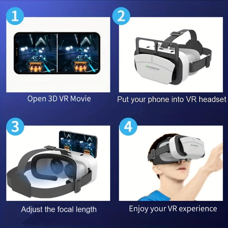 VR SHINECON IMAX Giant Screen Watching Immersive 3D Movie VR Glasses - Action Game, Age 14+, ABS Material