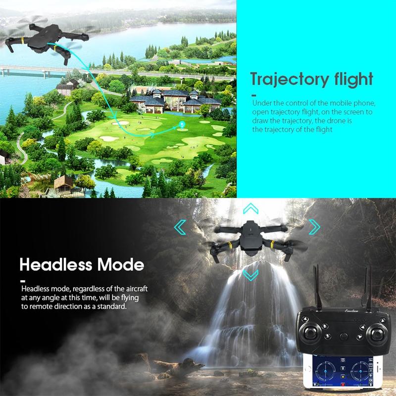 Foldable Drone with Camera for Beginners and Kids, HD FPV Drones for Adults, One Key Take Off Land, Altitude Hold, RC Quadcopter Toys Gifts - Record Live HD Video with 120℃ Vision