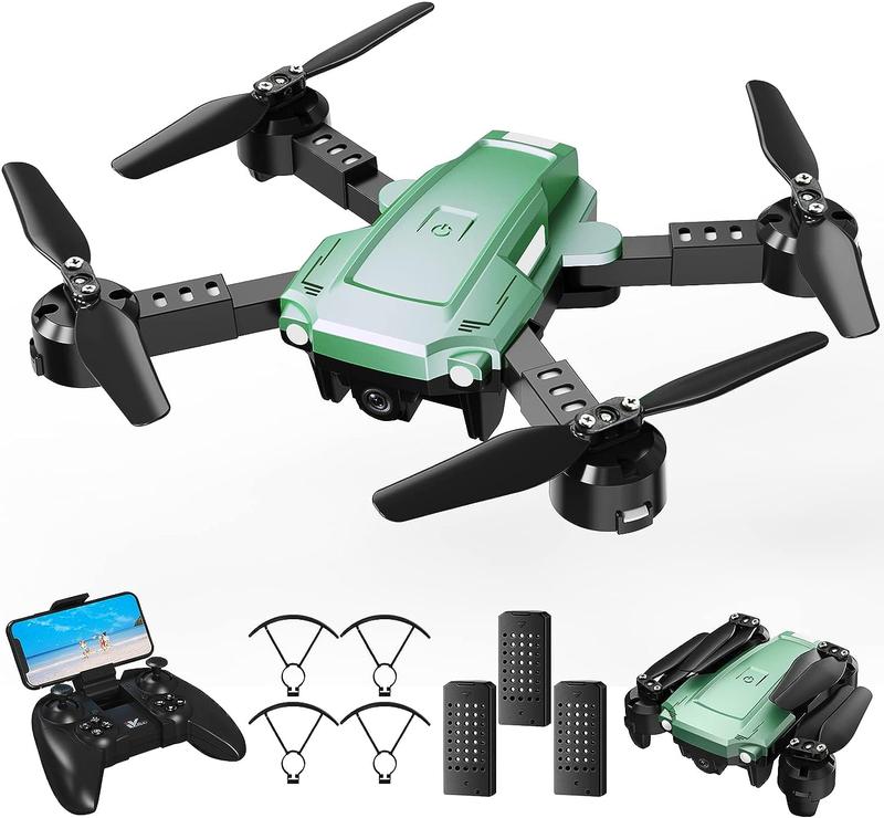 ATTOP Mini Drone with Camera, 1080P FPV Camera Drone with 3 Batteries, APP-Controlled Foldable Drone w Altitude Hold, Headless Mode, 3 Speed Modes, One Key Return, Toy Gift for adults Beginners