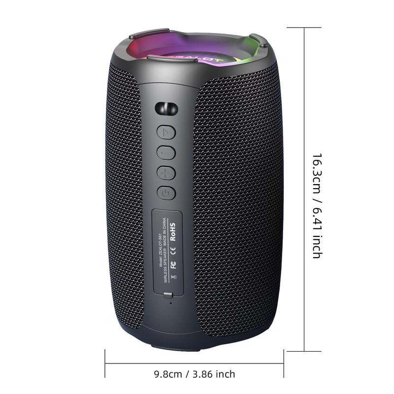 ZEALOT S61 Wireless Speaker, 20W Portable Wireless Speaker, Rechargeable Bluetooth-compatible Speaker with 3600mAh Playtime, Outdoor Speaker for Home