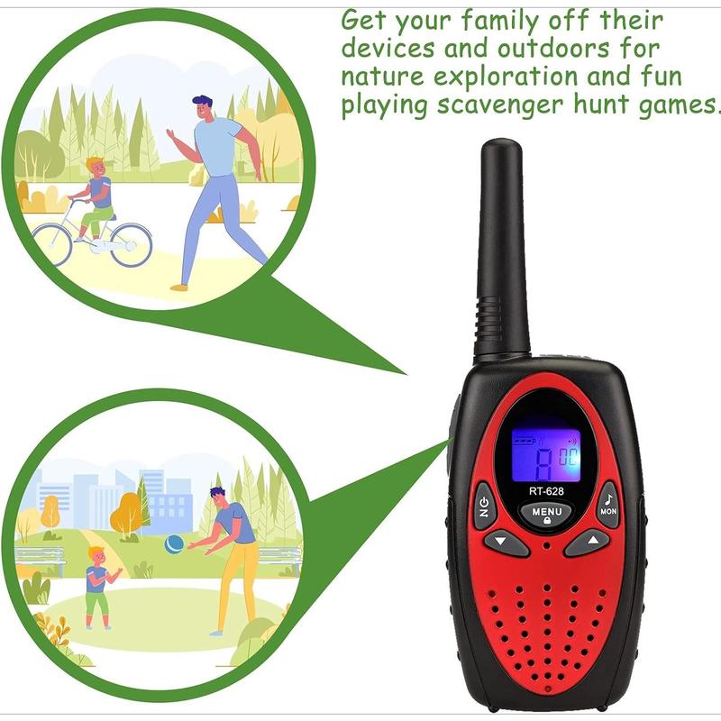 RT628 Walkie Talkies for Kids,Toys Gifts for 3-14 Years Old Boys Girls,Long Range 2 Way Radio 22CH VOX,Birthday Gift,Family Walkie Talkie for Camping Hiking Indoor Outdoor