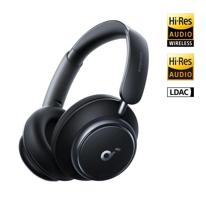 Soundcore by Anker Space Q45 Adaptive Active Noise Cancelling Headphones, Reduce Noise by Up to 98%, 50H Playtime, App Control, LDAC Hi-Res Wireless Audio, Comfortable Fit, Clear Calls, Bluetooth 5.3