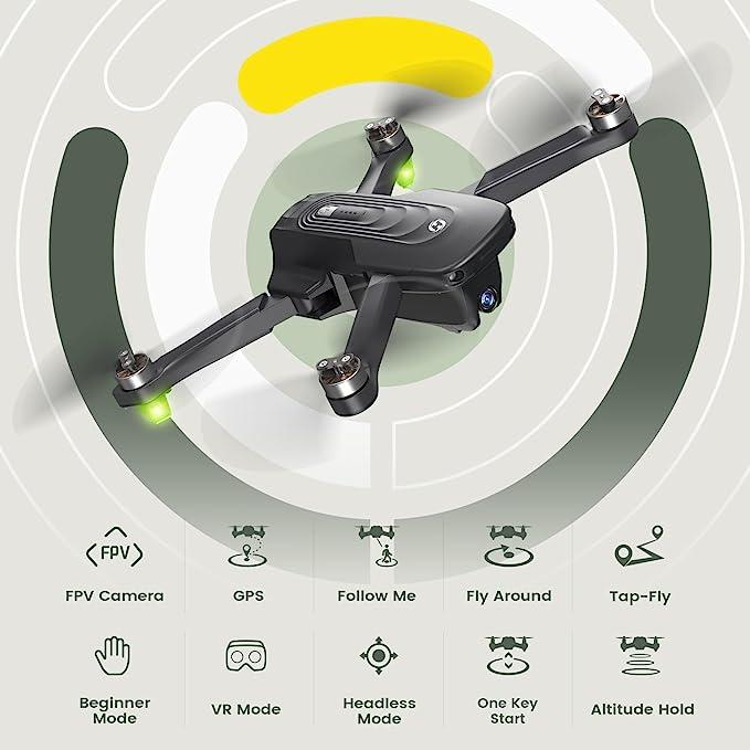 Holy Stone GPS Drone with 4K Camera s, HS175D RC Quadcopter , Follow Me Mode, Brushless Motor, Circle Fly, Waypoint Fly, 46 Mins Long Flight Time