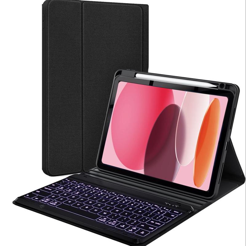 Keyboard Case with Pen Holder for iPad Pro iPad Air 5th & 4th iPad 10th Generation iPad 9th Gen 2021 8th 2020 7th 2019 iPad Air 3 iPad Pro 10.5