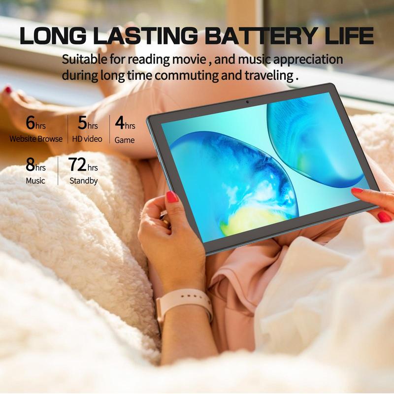 Quad-core Tablet,10.1 Inch Android 3g Ram 64g Large Storage Ips Large Screen Entertainment Office Dual-channel Speaker