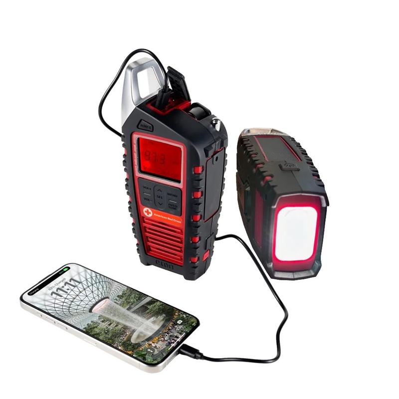 American Red Cross Odyssey | Bluetooth Weather Radio | Solar Powered & Portable