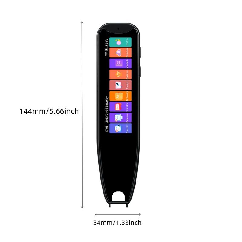 Christmas Gift, Upgraded screen,Translation Pen with Wifi,Versatile Translation Quick Check, Professional Translation Comparable To Professional Level 8 Translation Pen,134 Languages Two-way Intercom, Online Scanning Supports 60 Languages,large screen