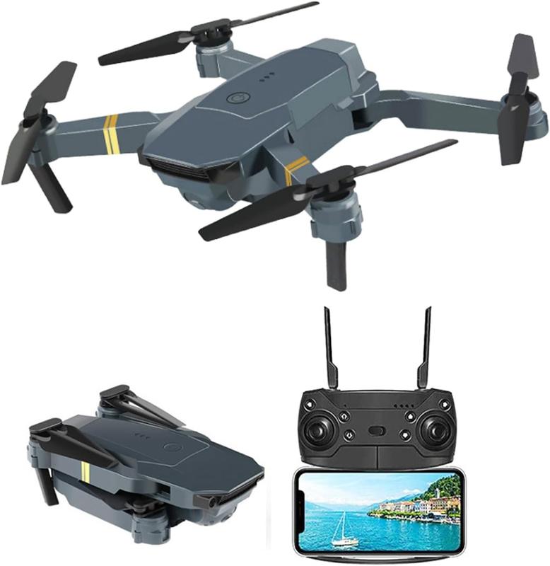 Foldable Drone with Camera for Beginners and Kids, HD FPV Drones for Adults, One Key Take Off Land, Altitude Hold, RC Quadcopter Toys Gifts - Record Live HD Video with 120℃ Vision