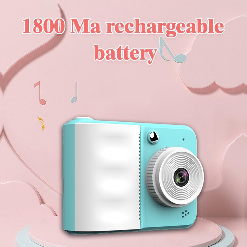 Instant Printing Camera, 2.4 Inch Large Screen Multifunctional APP Control Camera with Instant Printing, Fun Editing for Boys & Girls