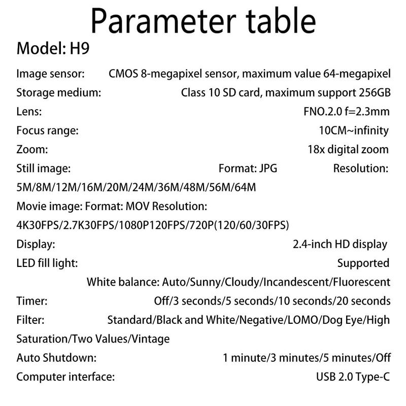 4K Digital Camera, FHD 1080P Camera with 32GB SD Card, 16X Zoom, Lanyard, Compact Small Camera for Boys Girls