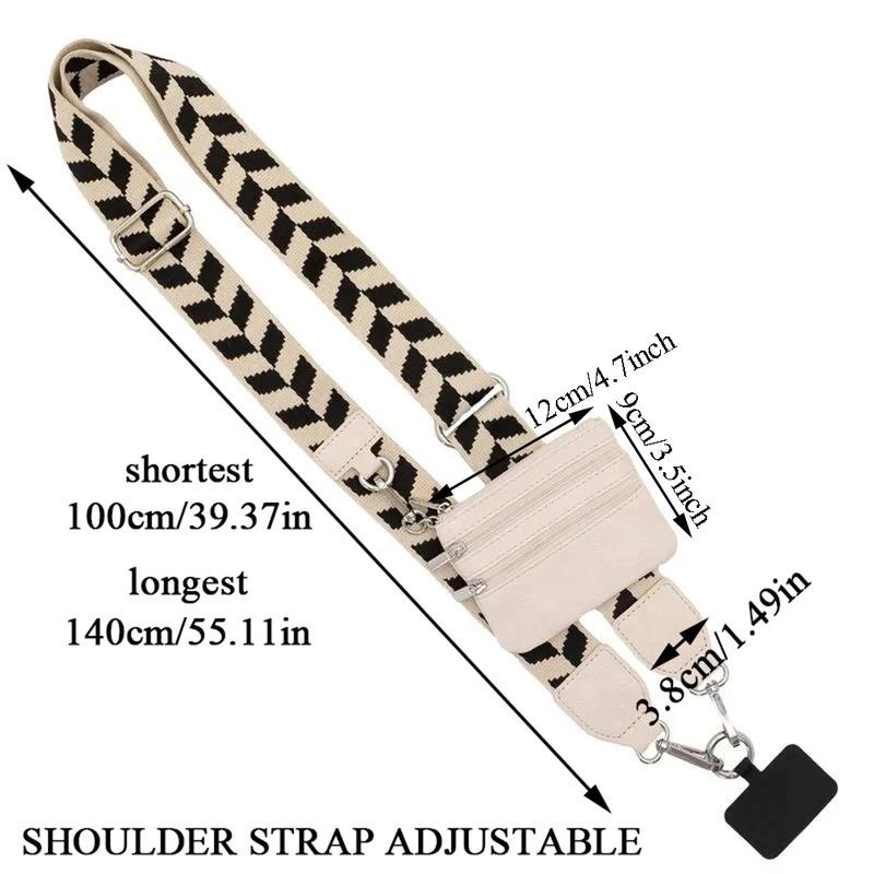 Adjustable Long Mobile Phone Lanyard Crossbody With Wallet Phone Anti-lost Lanyard Replacement Shoulder Bag Straps Accessories Adjustable Phone