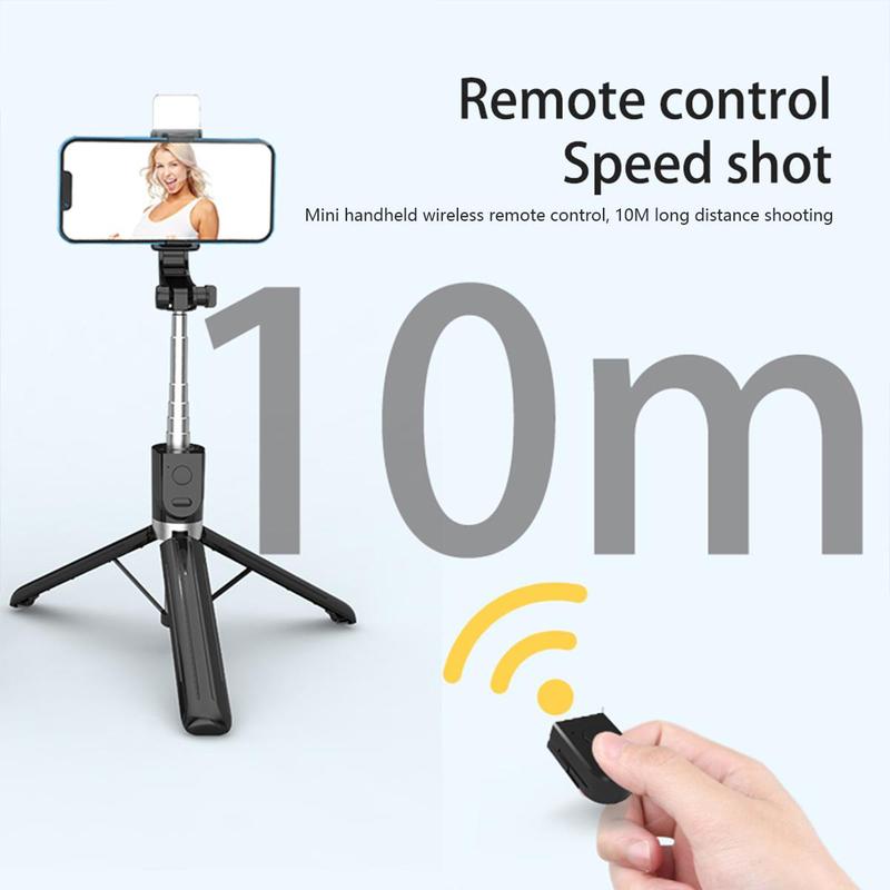 Selfie Stick with Fill Light, Handheld Selfie Stick, Multifunctional Phone Tripod, Phone Accessories for Live Streaming, Vlogging, Travel, Outdoor