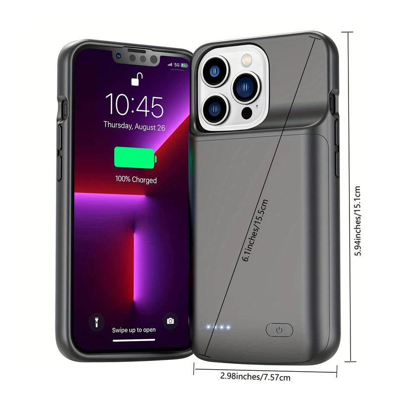 6800mAh Phone Battery Case, Slim Portable Phone Protective Charging Case, Rechargeable Phone Battery Charger Protective Case Compatible with iPhone 11, Stocking Fillers Gift