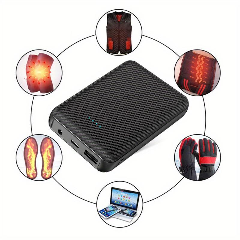 DC7.4V Portable Power Bank 20000mAh Portable Charger Heated Vests Battery USB 5V2.6A Output Phone External Battery For Heated Jacket Vest socks