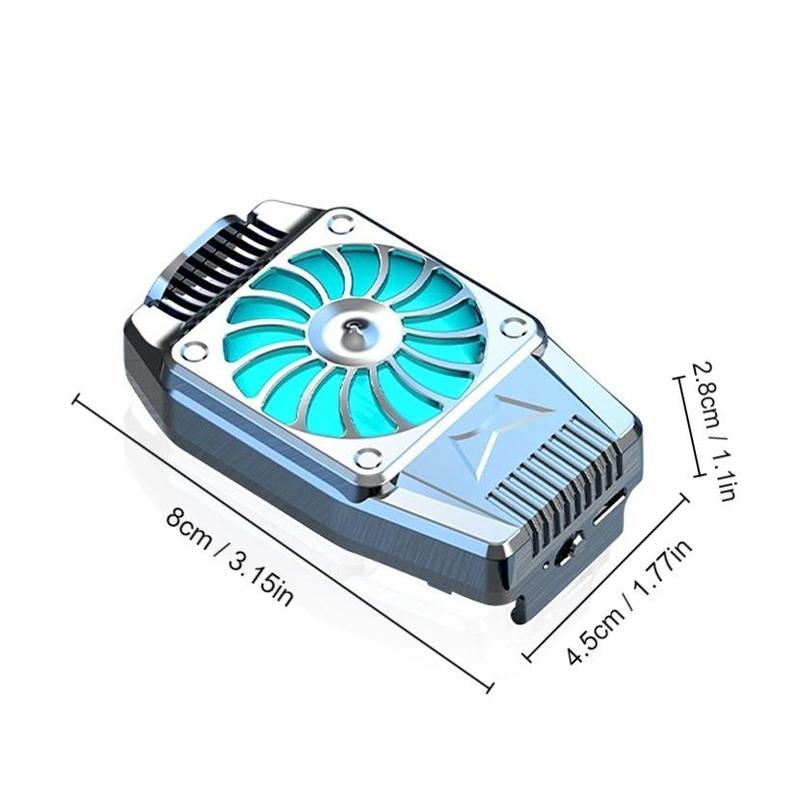 Cell Phone Cooling Radiator for Music Festival, 1 Count Mobile Phone Cooling Fan, Portable Mobile Phone Cooler, Universal Mobile Phone Accessories