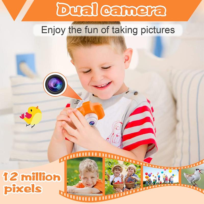 Dual Selfie Kids Camera - Mini Video Recorder for Boys and Girls PROGRACE