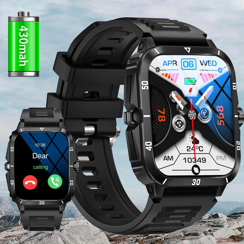 Multifunctional 1.96 Inch Smart Watch, Fashionable Digital Watch with Calling Function, Waterproof Sports Watch for Women & Men