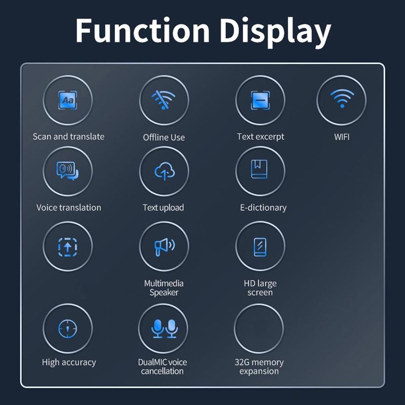 Christmas Gift, Translation Pen with Wifi, Versatile Translation Quick Check, Professional Translation Comparable To Professional Level 8 Translation Pen, 134 Languages Two-way Intercom, Online Scanning Supports 60 Languages Versatile Translation