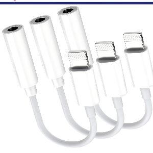 1~3PCS For iPhone Headphone Adapter Jack 8Pin to 3.5mm Aux Cord Dongle Converter