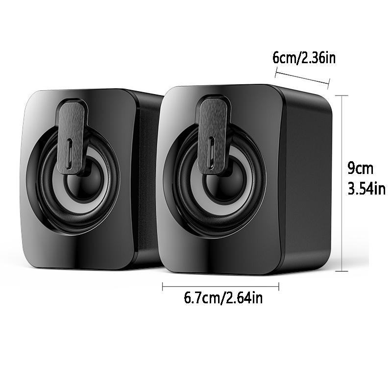 Portable USB Powered Speaker, Stereo Multimedia Speaker, Audio Music Sound Box for Desktop Computer Laptop, Spring Season Gifts