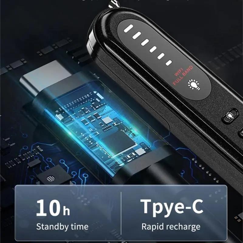 Hidden Camera Detector, Hidden Camera Detector with LED Light, GPs Tracker Dete. with 5 Sensitivity Levels, Suitable for Office, Hotel, Travel, GPS Tracker for Car SimProfessional Hidden Camera Detector Adjustable Device Security