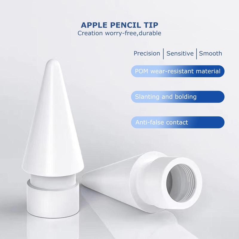 High Precision POM Replacement Tip, High Sensitivity Anti-miscontact Stylus Tip, Replacement Tip for Apple Pencil 1st & 2nd Generation