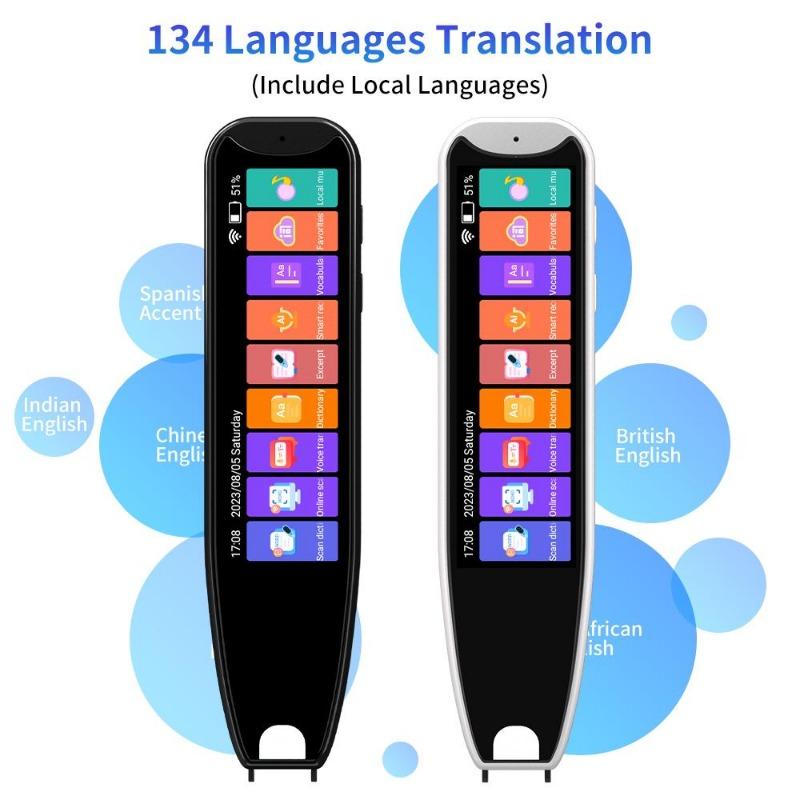 Christmas Gift, Upgraded screen,Translation Pen with Wifi,Versatile Translation Quick Check, Professional Translation Comparable To Professional Level 8 Translation Pen,134 Languages Two-way Intercom, Online Scanning Supports 60 Languages,large screen