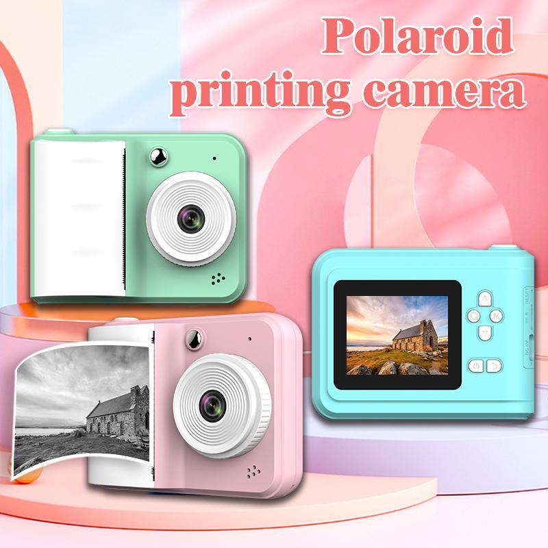 Instant Printing Camera, 2.4 Inch Large Screen Multifunctional APP Control Camera with Instant Printing, Fun Editing for Boys & Girls