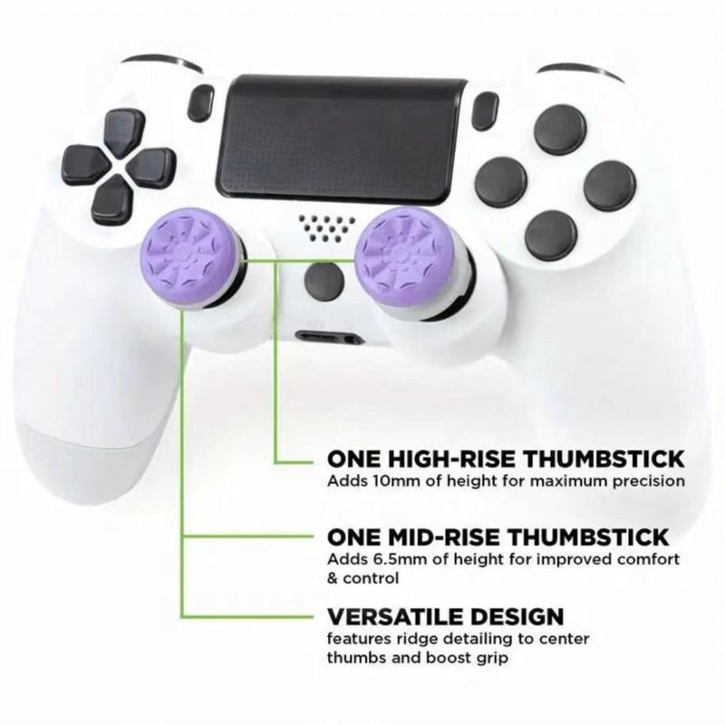 Performance Thumbstick for PS4 PS5, Clear Textural Thumbstick, Console Accessories for PS4 PS5, Gaming Accessories